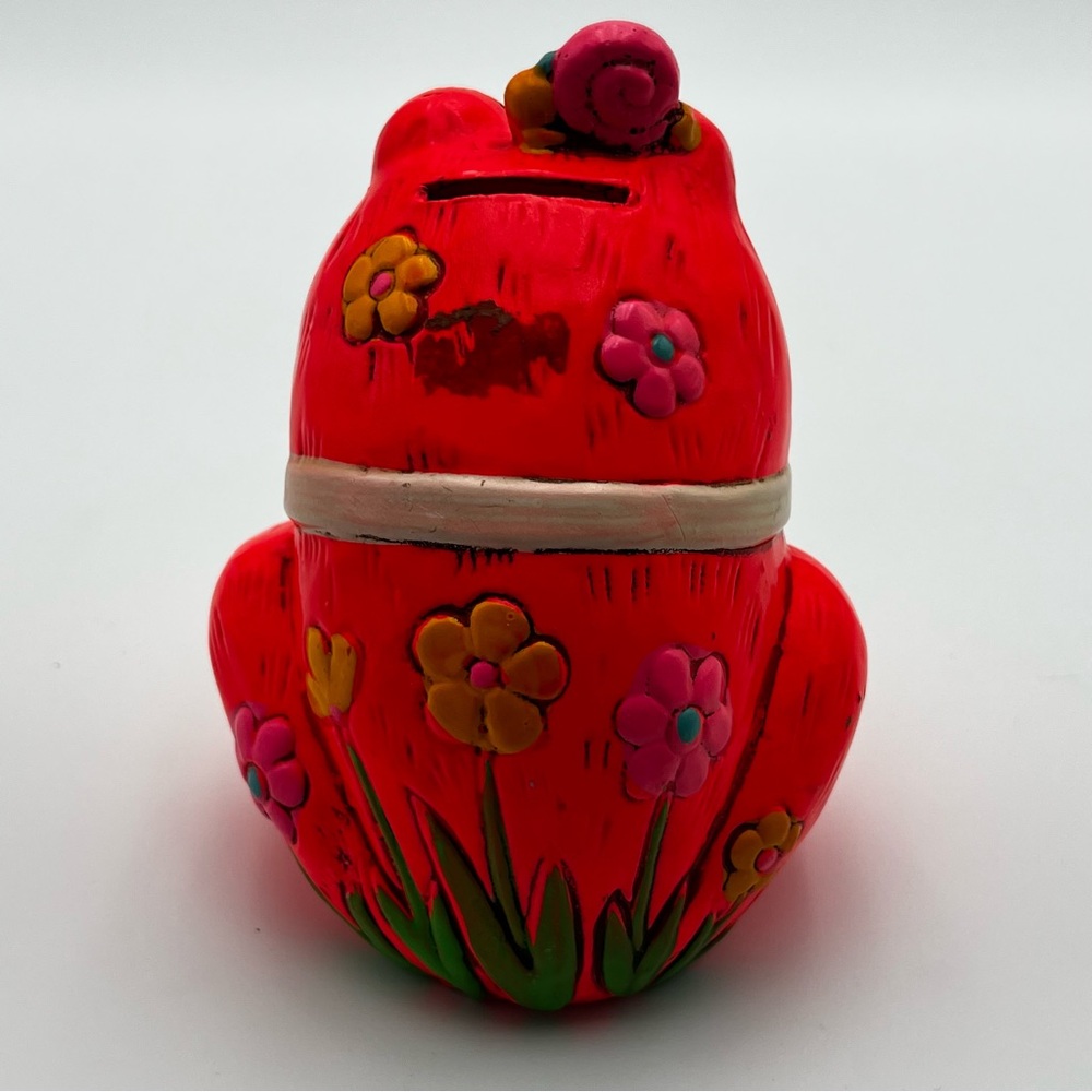 Vintage Frog Bank Glows in Blacklight OSL 1969 Japan Holiday Fair - Picture 3 of 12